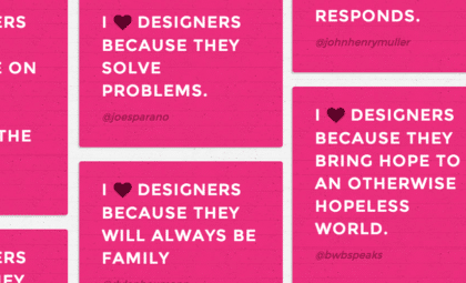 We Heart Designers – Our Favorite Love Notes