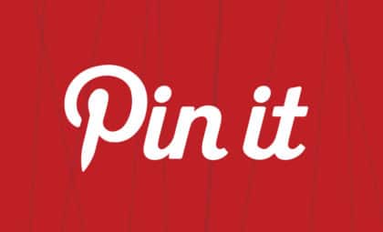Verify your WordPress site with Pinterest. Red background with 