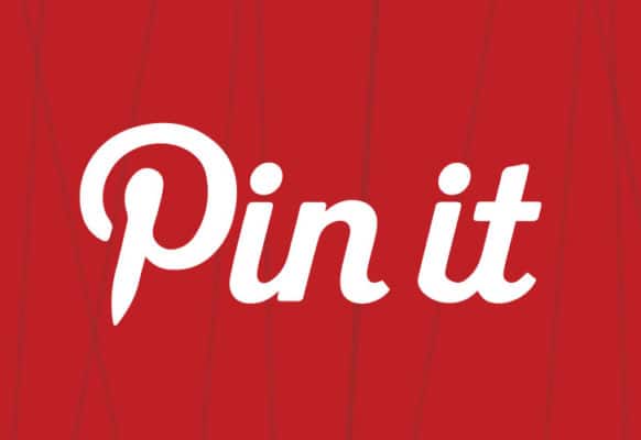 Verify your WordPress site with Pinterest. Red background with 