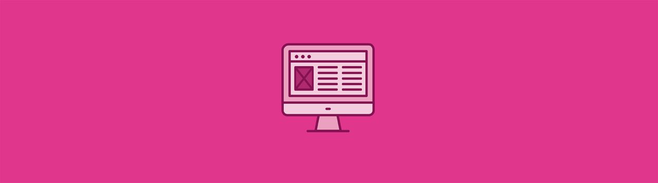 layout by flywheel features pink content marketing graphic on desktop