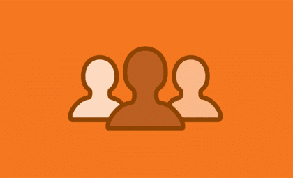 layout by flywheel networking clients feature people icons orange