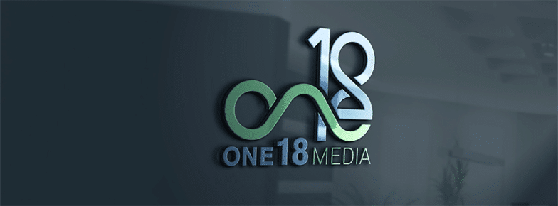 Screenshot of ONE18MEDIA logo