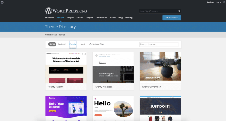 The WordPress Theme Directory 