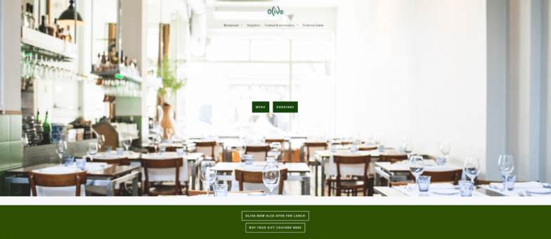 wordpress site examples restaurant oliva