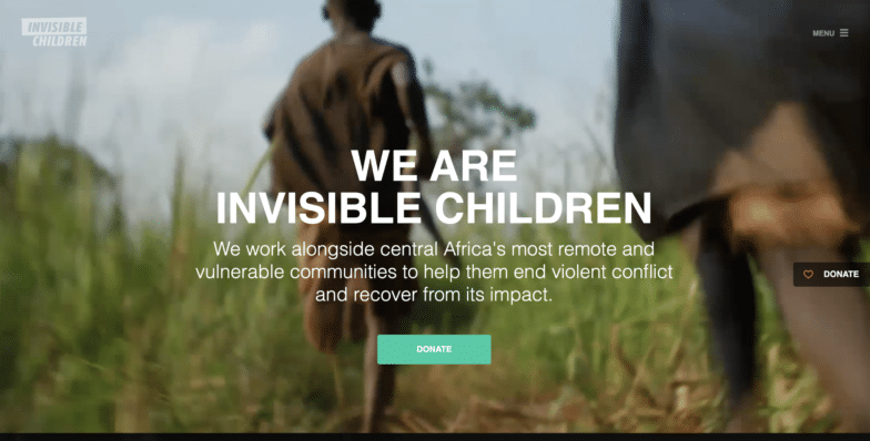 wordpress site examples invisible children