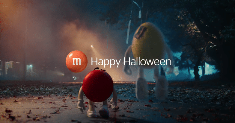 M&M'S ghosted halloween campaign