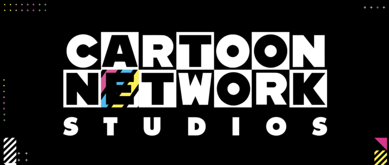 Screenshot from Cartoon Network Studios website. Different letters in the studio name are animated with colorful effects upon hovering