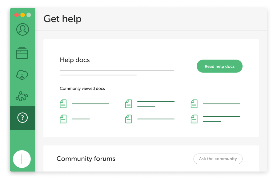 Local Connect help docs interface