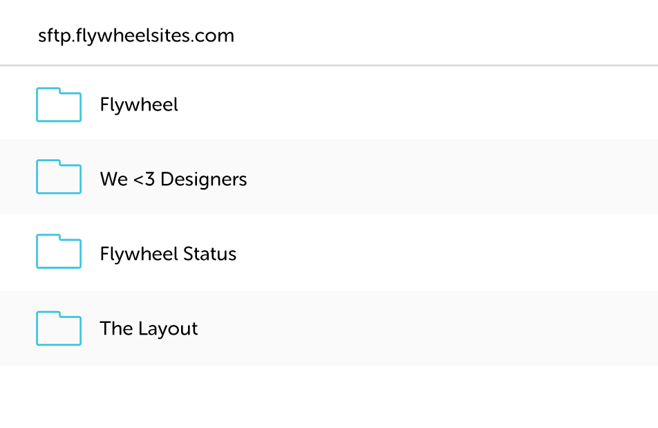 Flywheel Reimagined WordPress SFTP