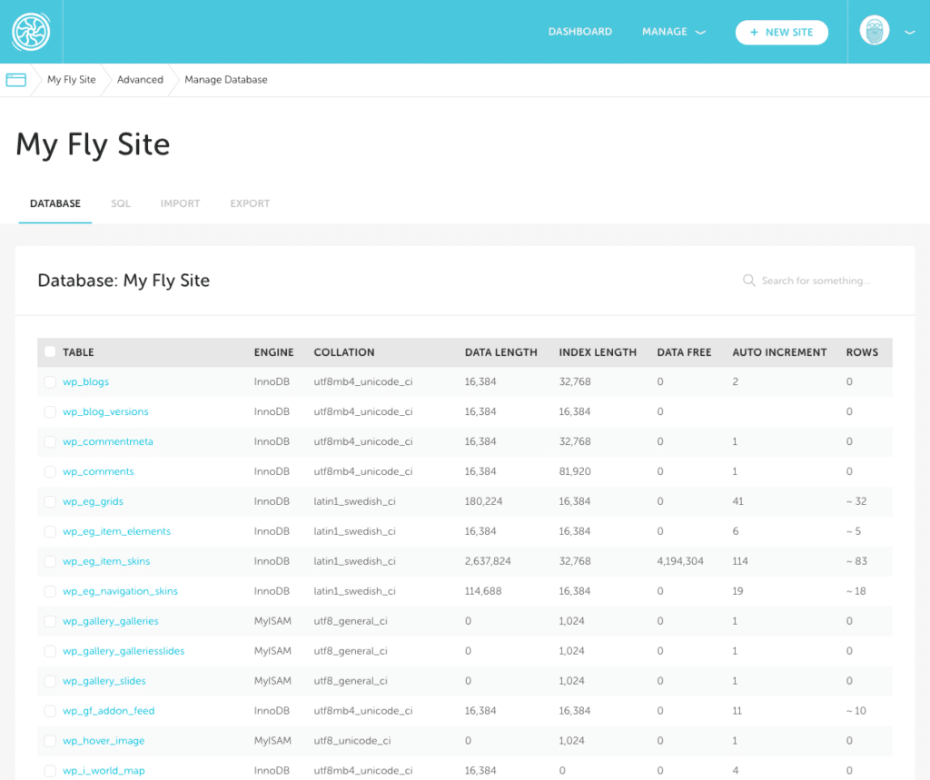 Flywheel Database Access