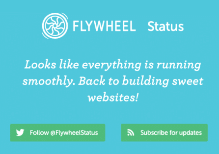 Flywheel | Flywheel system status