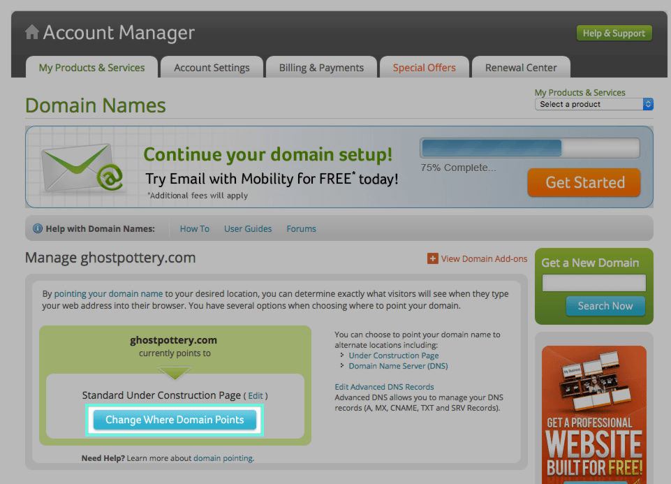 Change Where Domain Points Highlight