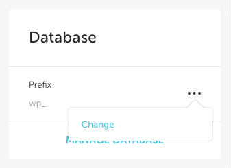 Change the database prefix in the Advanced tab of the site's Flywheel Dashboard