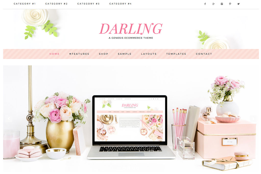 screenshot of the Darling theme