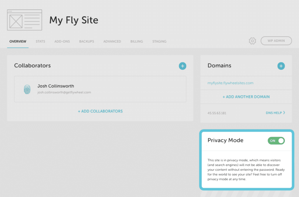 Flywheel Usernames and passwords on Flywheel