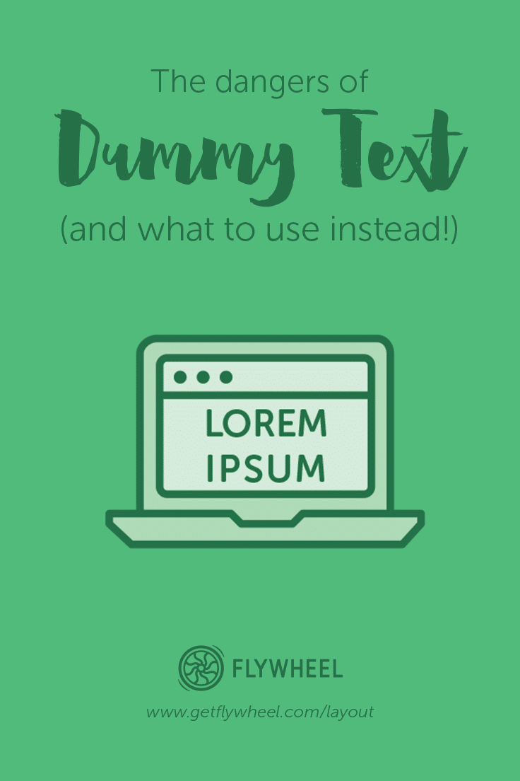 The Dangers Of Lorem Ipsum and What To Use Instead Layout