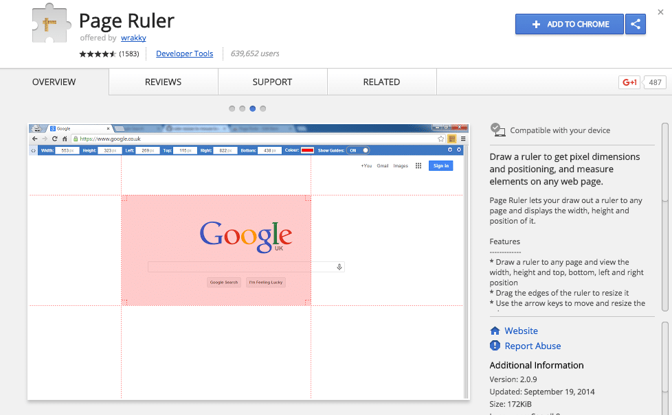 google-chrome-extension-page-ruler