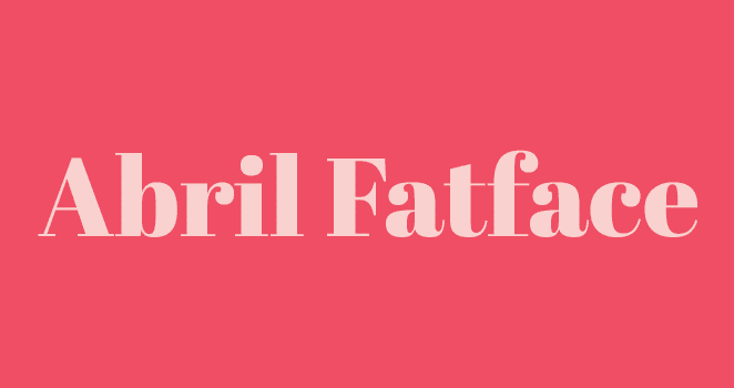 layout by flywheel best free fonts 2018 abril fatface serif