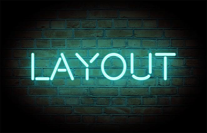 layout by flywheel neon glow effect photoshop how to tutorial layout final