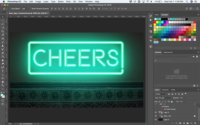 How To Create A Neon Glow Effect In Photoshop Layout