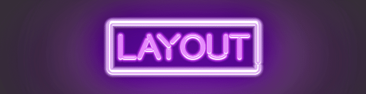 layout by flywheel neon glow effect how to tutorial purple layout neon sign with border