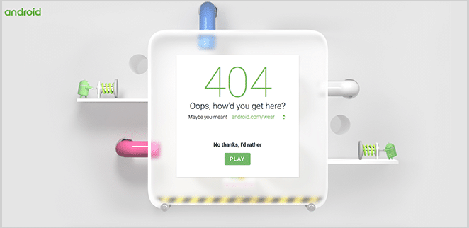 layout by flywheel creative 404 page convert android screenshot game