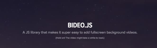 Bideo | Best JavaScript libraries and frameworks