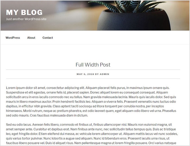 layout by flywheel custom post template how to full width post 
