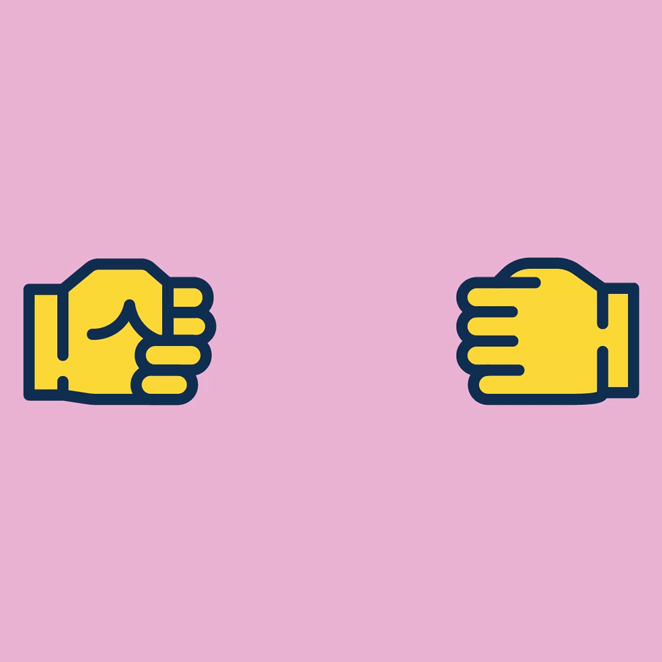 layout by flywheel how to get better client feedback pastel partnership two fists fist bumping gif