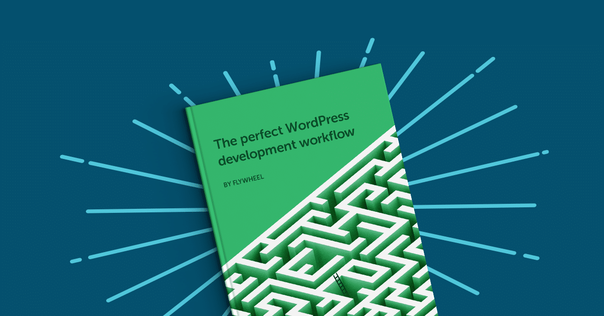 free ebook on navy background the perfect wordpress development workflow