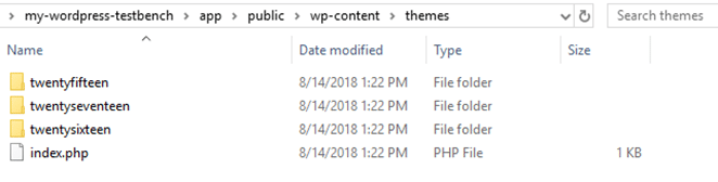 screenshot of computer local files themes folder
