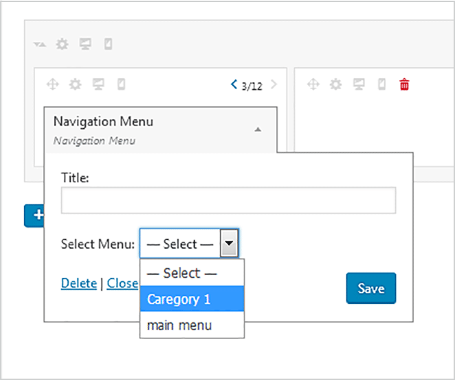 mega menu wordpress tutorial how to category 1 dropdown option screenshot