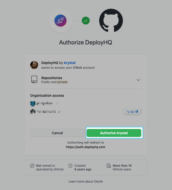 authorizing DeployHQ to access your Git repository