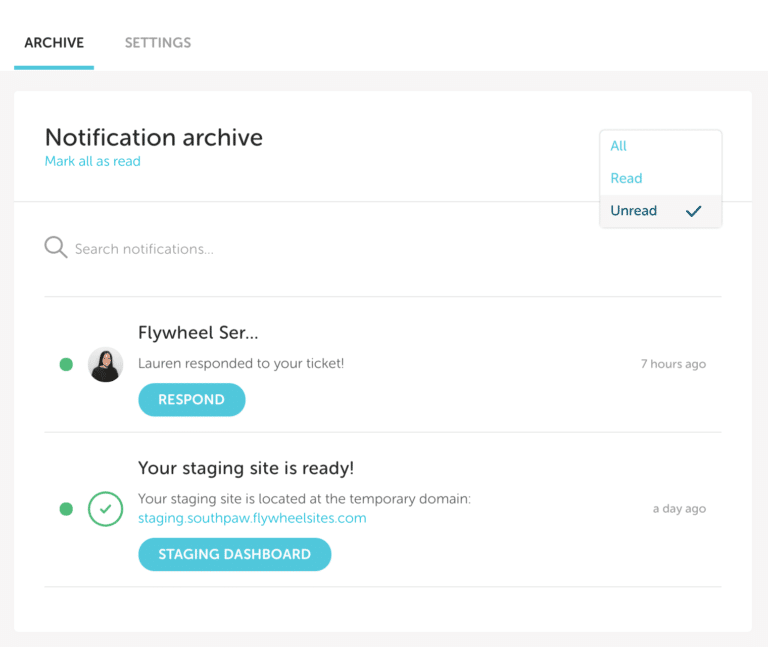 Flywheel Communication Center Overview