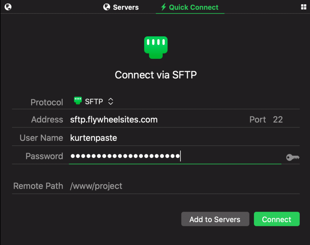 Flywheel SFTP Access and Uploads