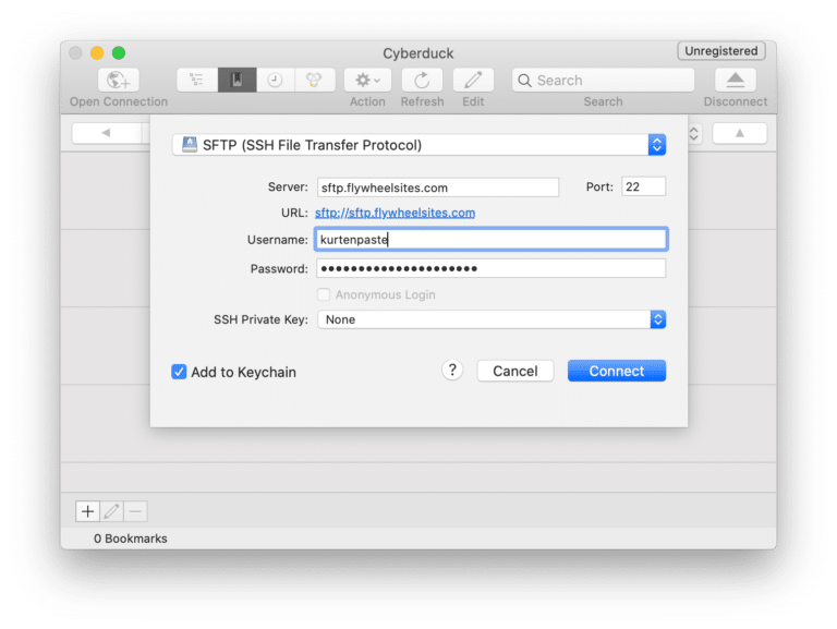 Flywheel SFTP Access and Uploads