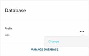 Change the database prefix from the drop down.