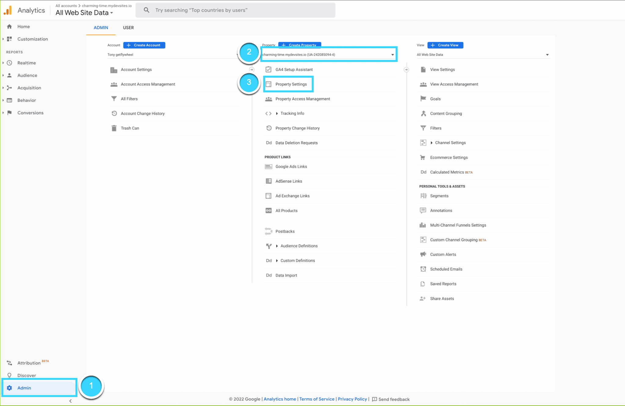 Flywheel Google Analytics Fix My Property